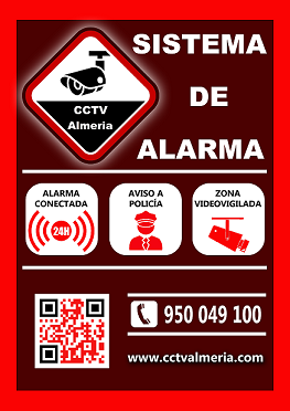 Cartel cctv almeria ,alarma para casa en almeria